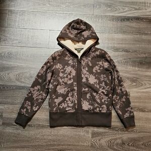 Eddie Bauer Floral Sherpa Hoodie